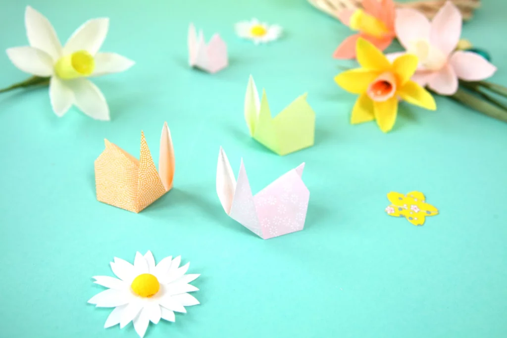 origami lapin de pâques